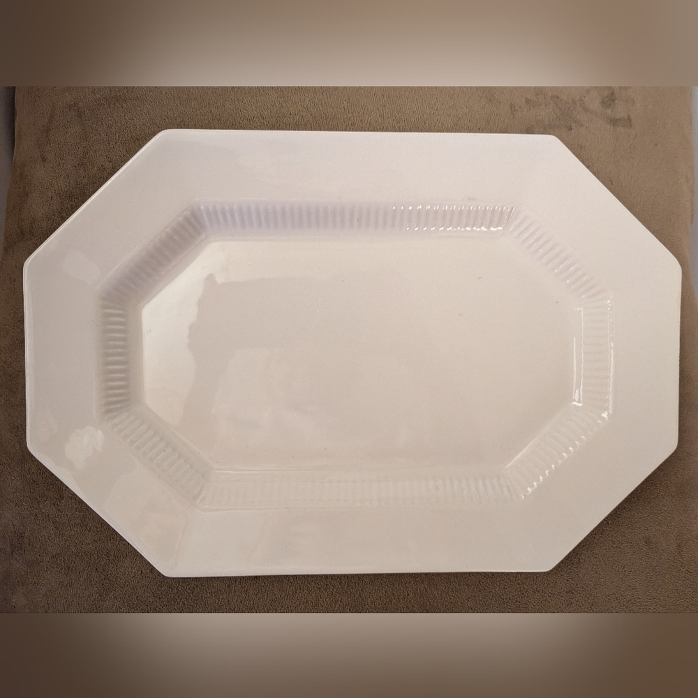 Elegant White Serving Platter